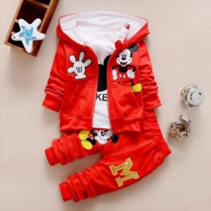 Baby Hoodie And Pant & T-Shirt 3 Part