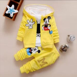 Baby Hoodie And Pant & T-Shirt 3 Part
